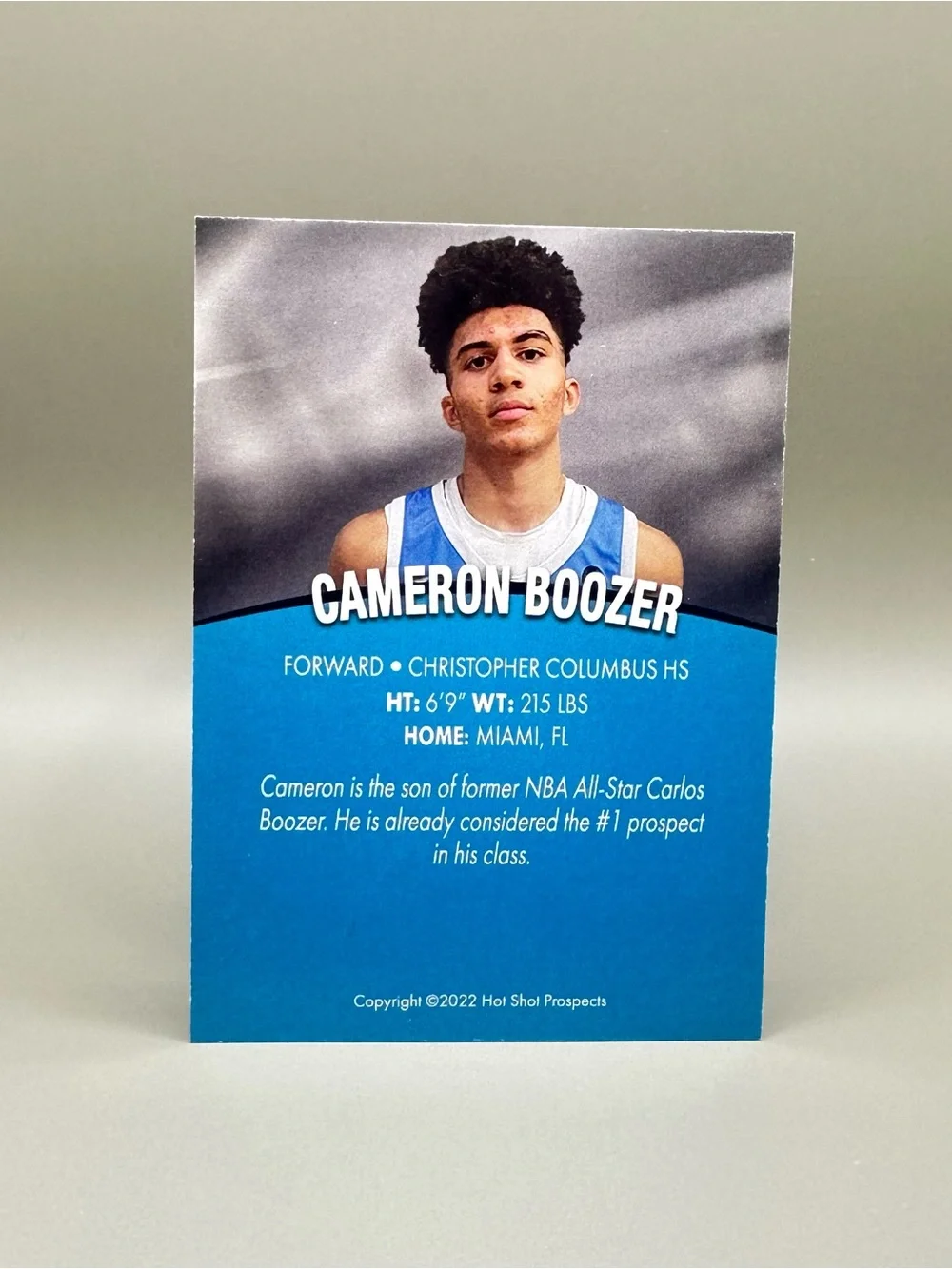 Cameron Boozer Rookie 2022 Hot Shot Prospects Basketball Cards. Duke. Memphis.